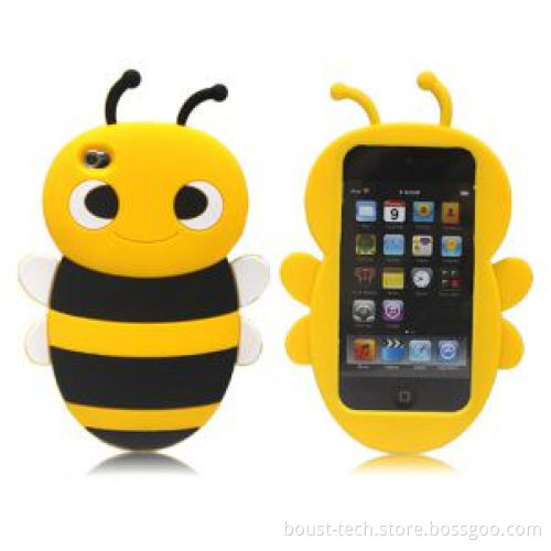 Boust 3D Cute Bumble Bee Silicone Soft Case Cover Skin for iPod Touch 4 4G 4th Gen (BST-ABGM)
